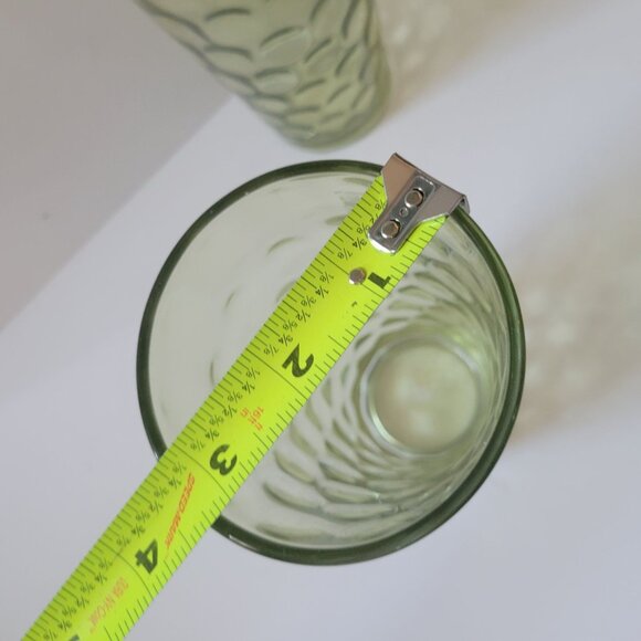 Vintage Mid Century Eldorado Green Juice Glasses 60’s-70’s Hazel Atlas Set Of 4 - Picture 7 of 7